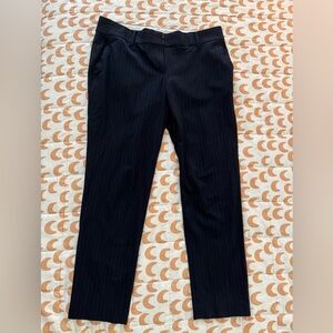 Ann Taylor Navy Pinstripe Suit Pants Trousers in 4P